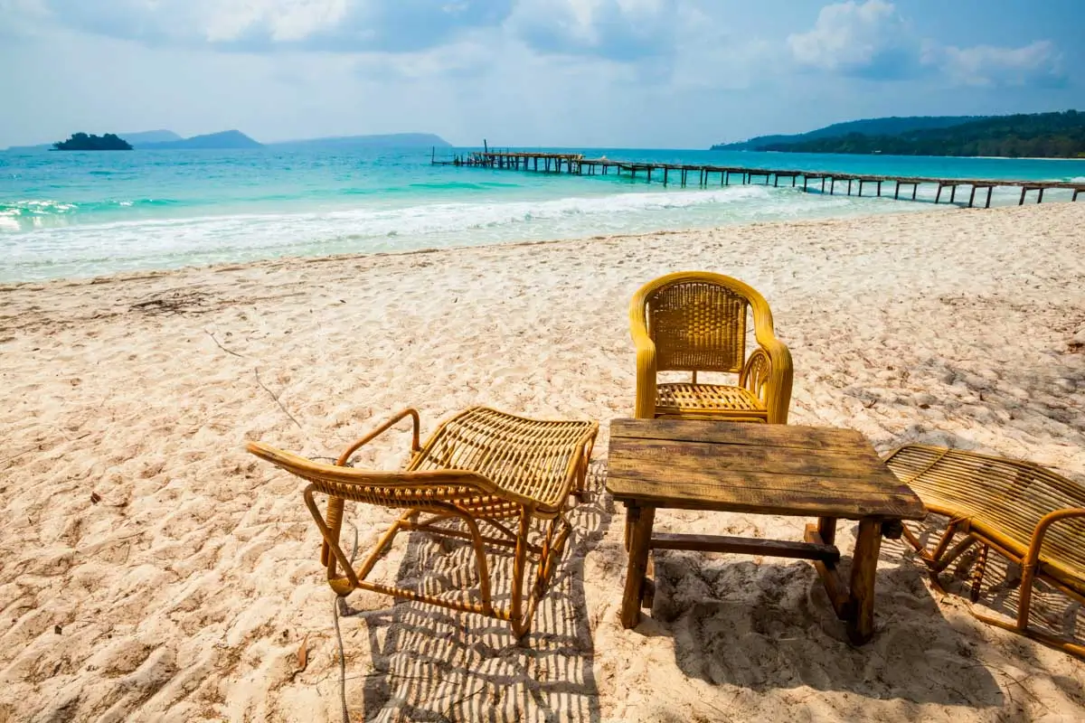 Beach in Koh Rong, Cambodia