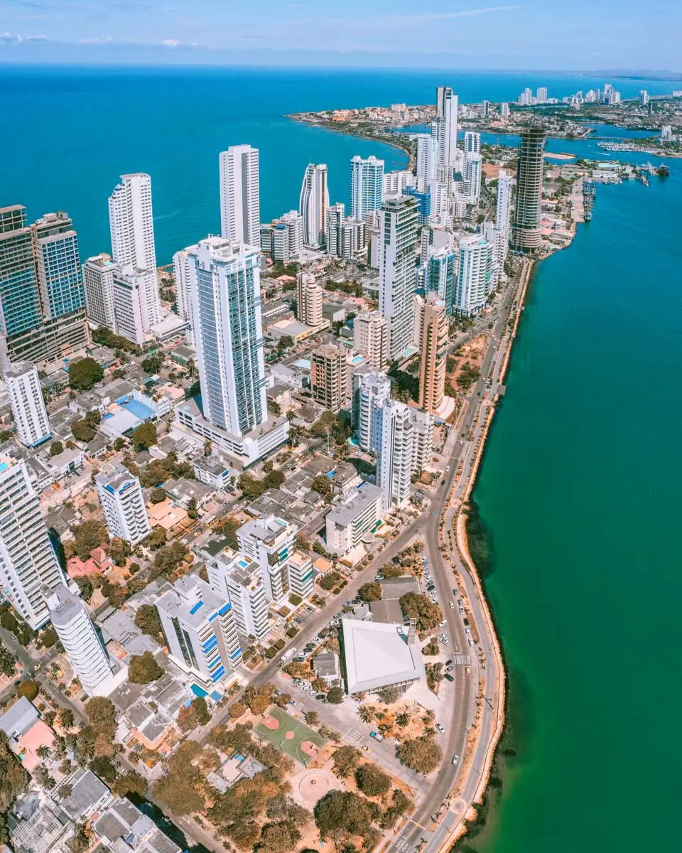 Bocagrande in Cartagena, Colombia