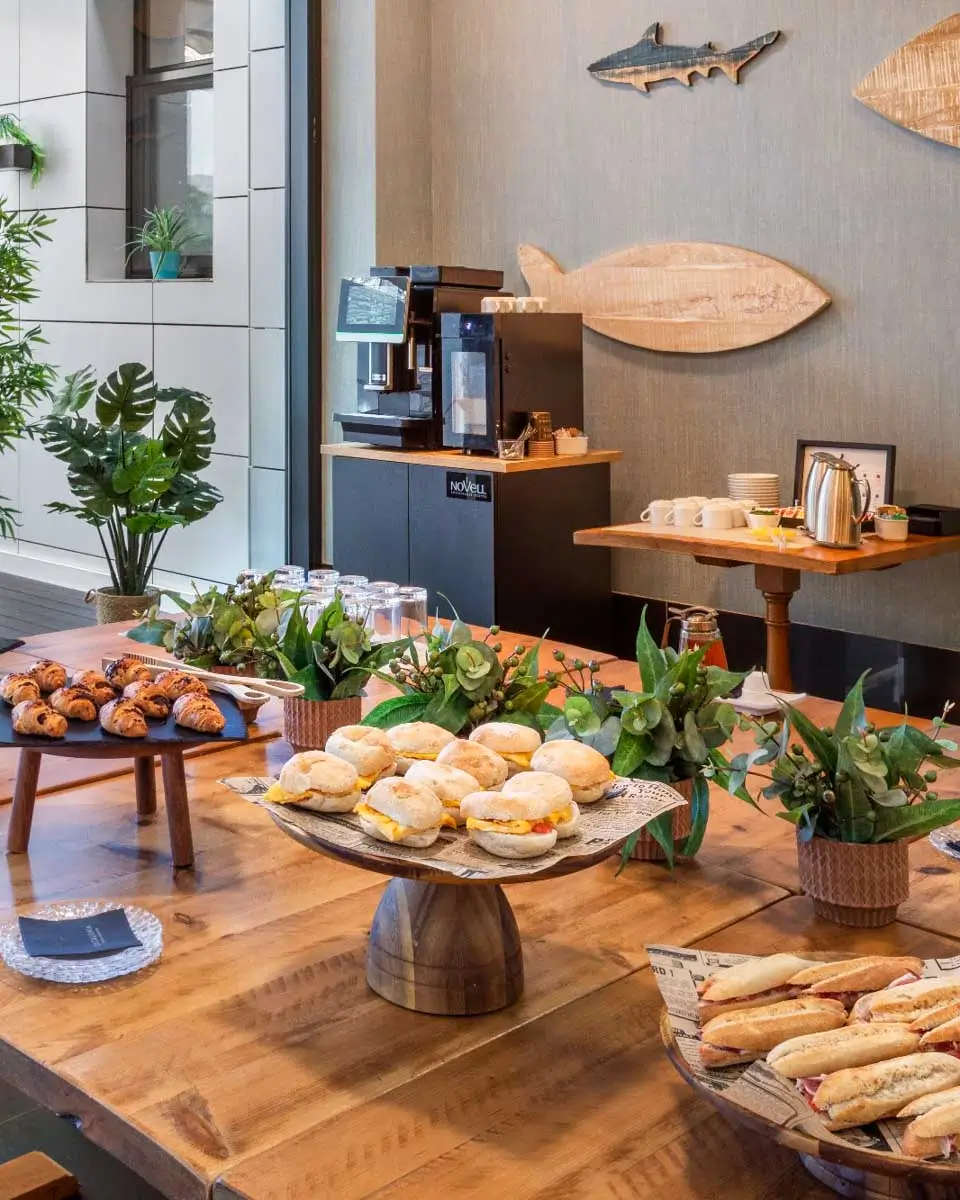 Breakfast spread at Hotel Catalonia Málaga