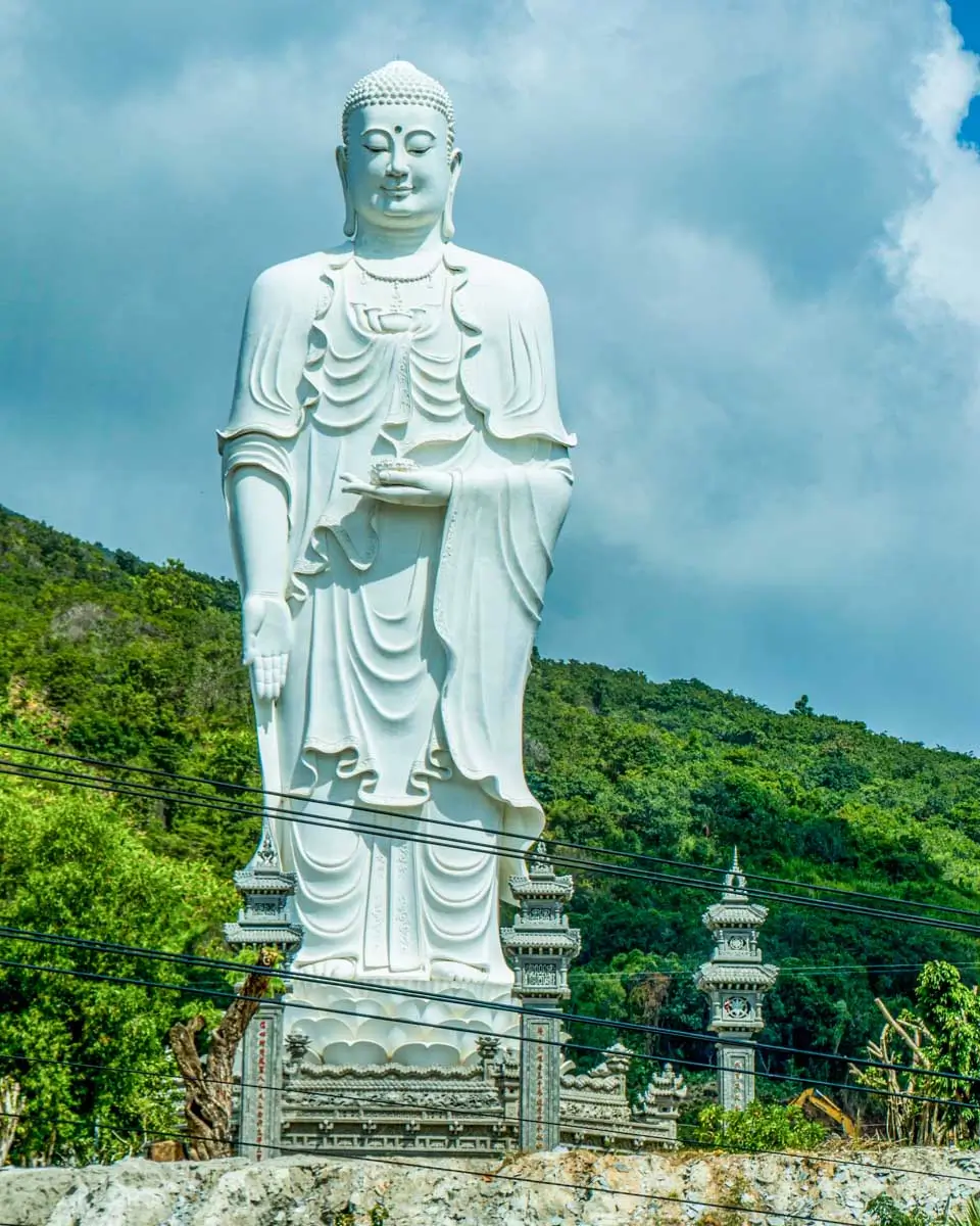 Buddha statue at Tong Lam Son Temple on a tour from Nha Trang, Vietnam