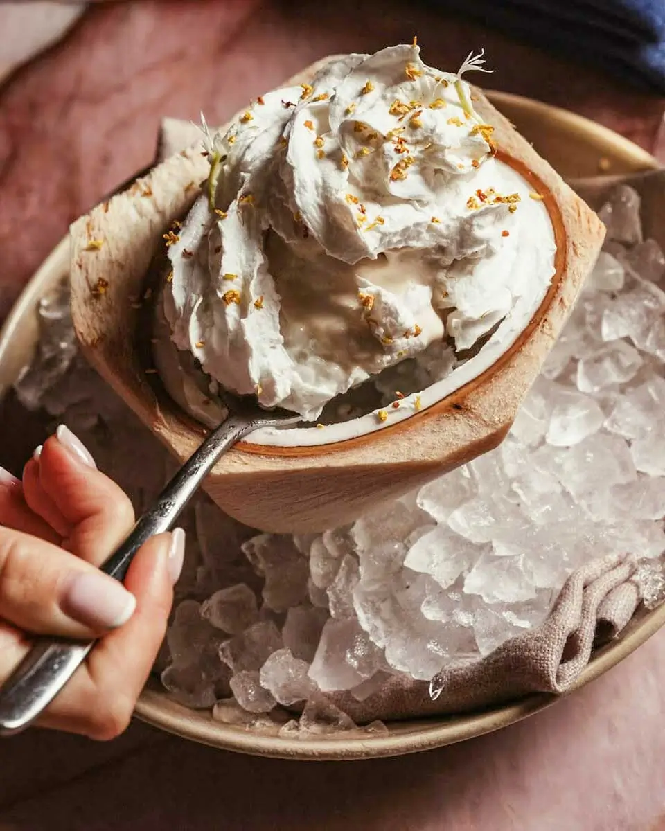 Coconut gelato at Lana, Sydney