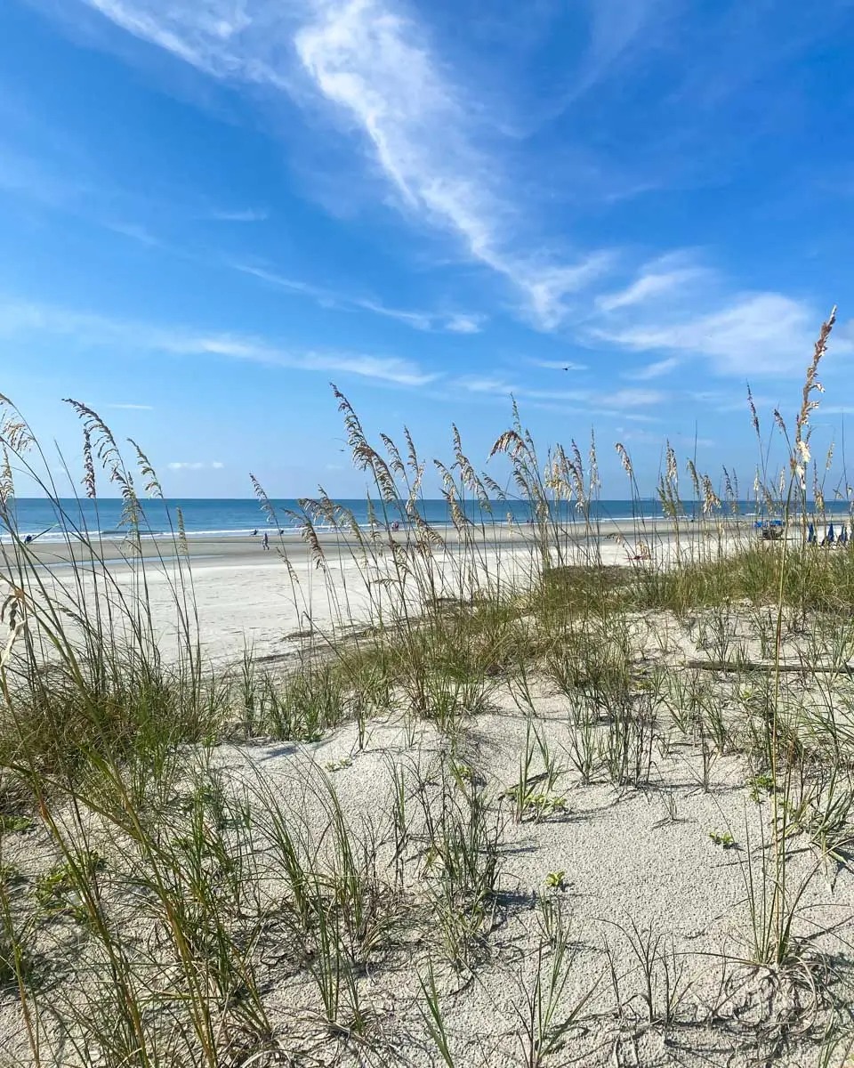 Coligny-Beach-Hilton-Head-Island-South-Carolina-on-a-sunny-day