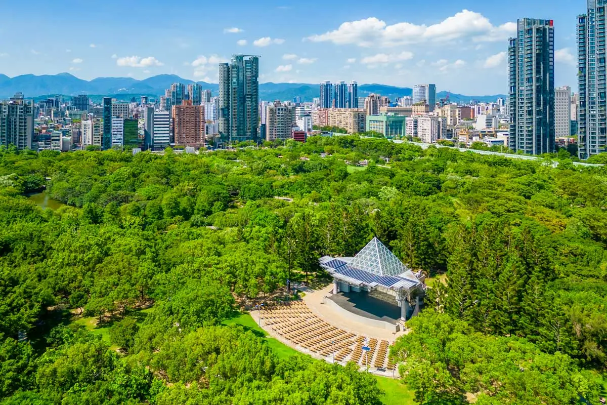 Da’an Forest Park in Taipei, Taiwan