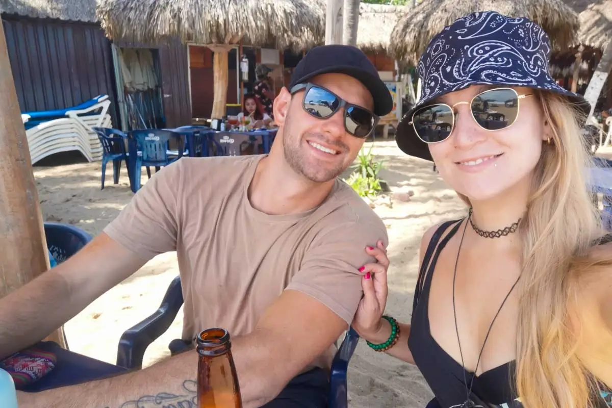 Daniel and Bailey take a selfie while in Phu Quoc, Vietnam