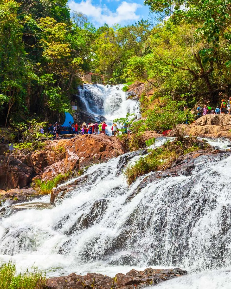 Datanla Waterfall near Dalat on a tour from Nha Trang, Vietnam