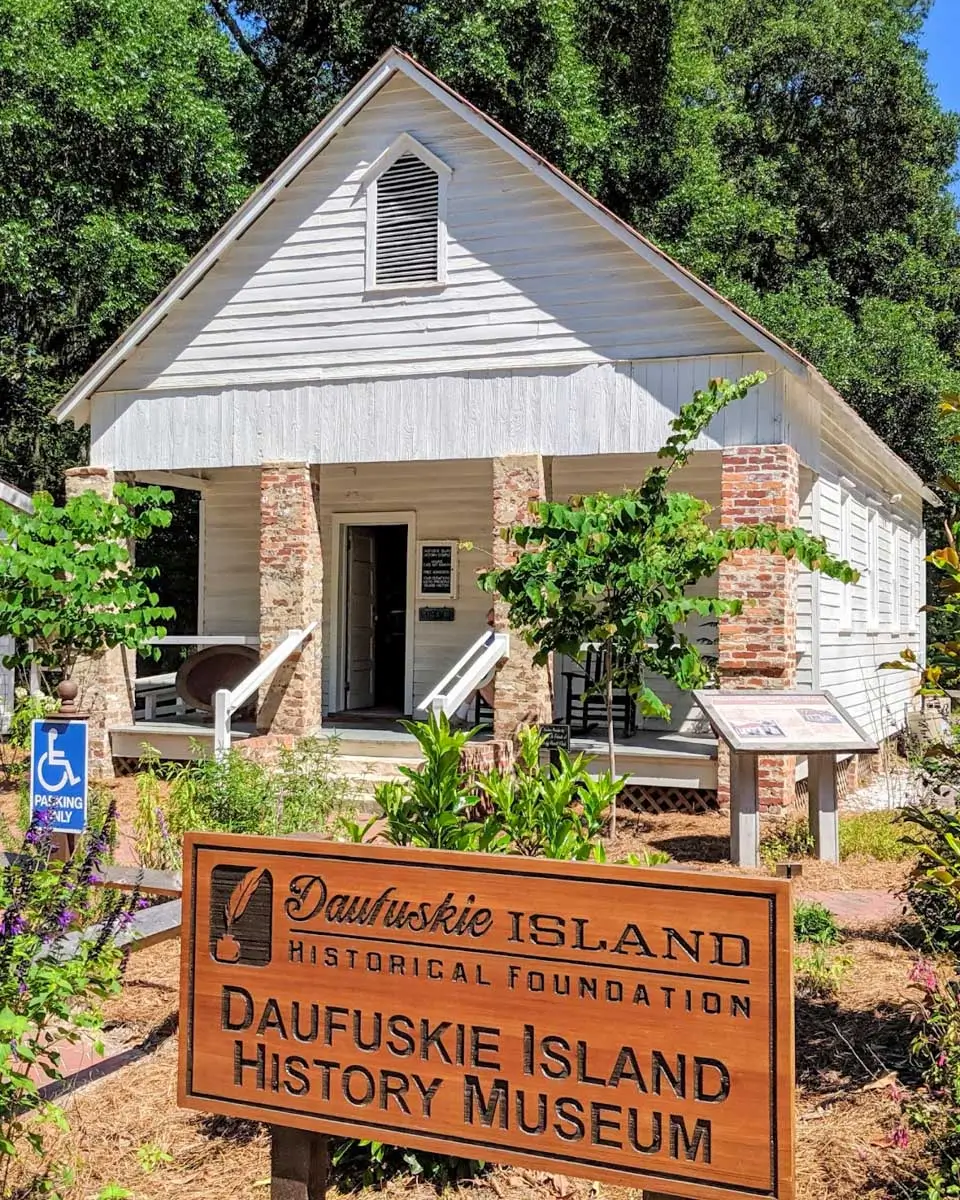 Daufuskie Island History Museum seen on a tour from Hilton Head, South Carolina