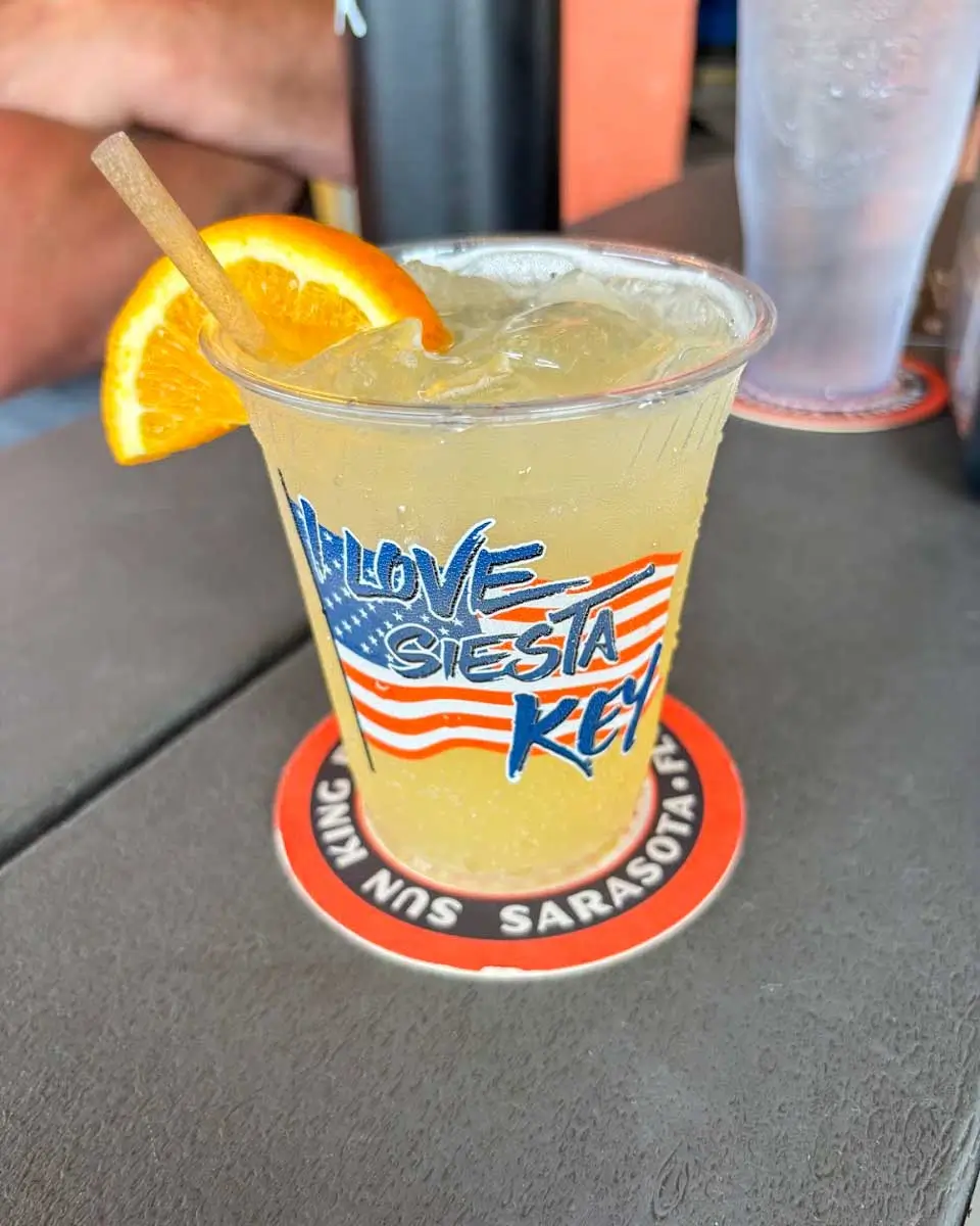 Drink in Siesta Key Village, Florida