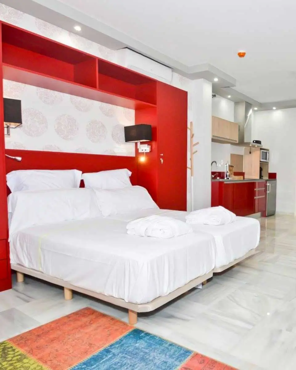 Guestroom at The Zentral Arenal Suites, Seville, Spain