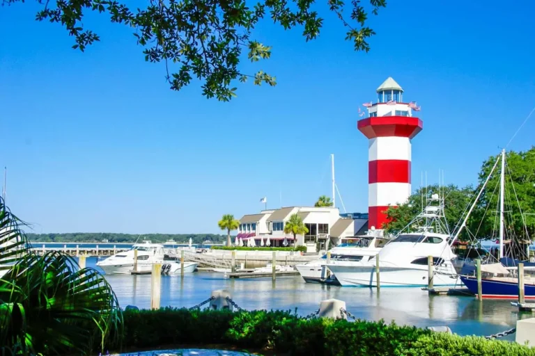 Harbour Town Lighthouse in Hilton Head Island, USA