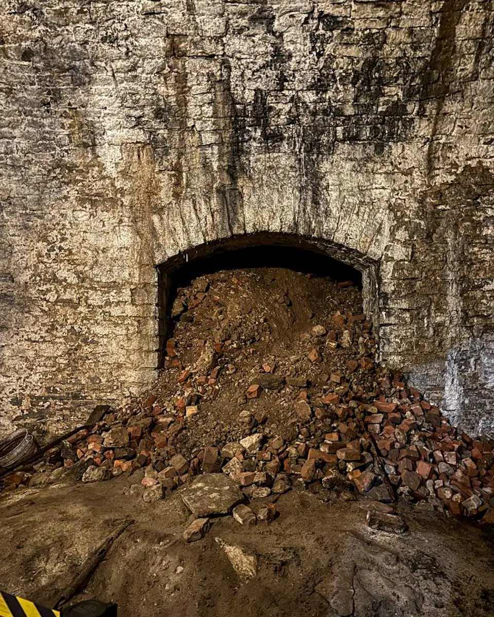 Inside the Brewery tunnels in Cincinnati