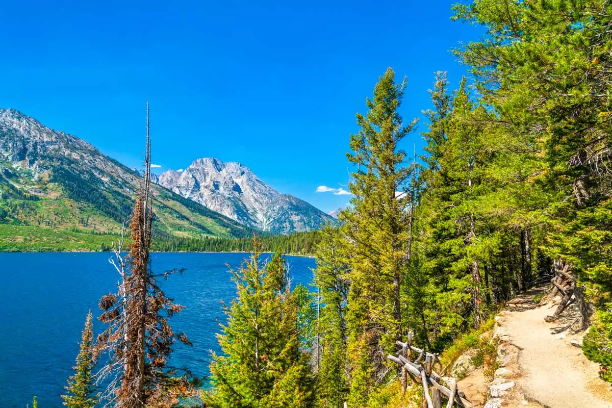 Jenny Lake Trail near Jackson Hole, Wyoming