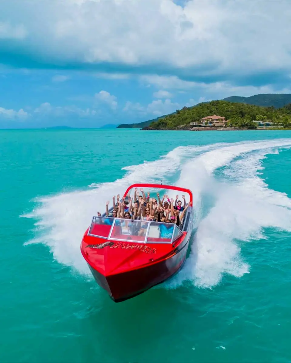 Jet boating by Pioneer adventures in Airlie Beach, Australia
