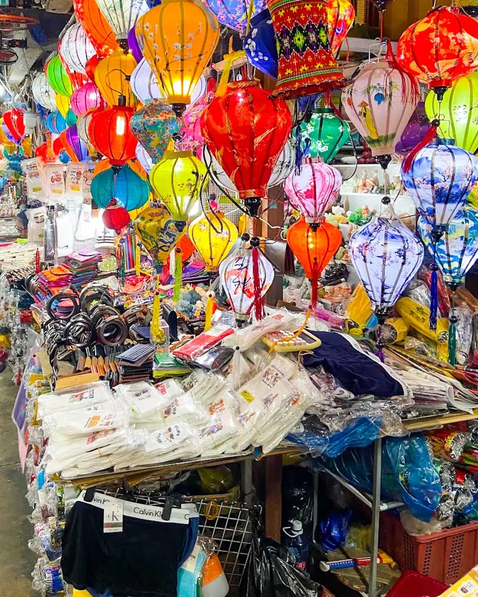 Lanterns at a shop in Nha Trang Night Market, Vietnam