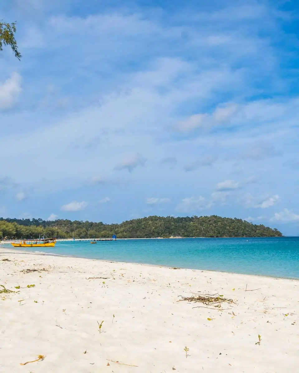 Long Set Beach on Koh Rong, Cambodia