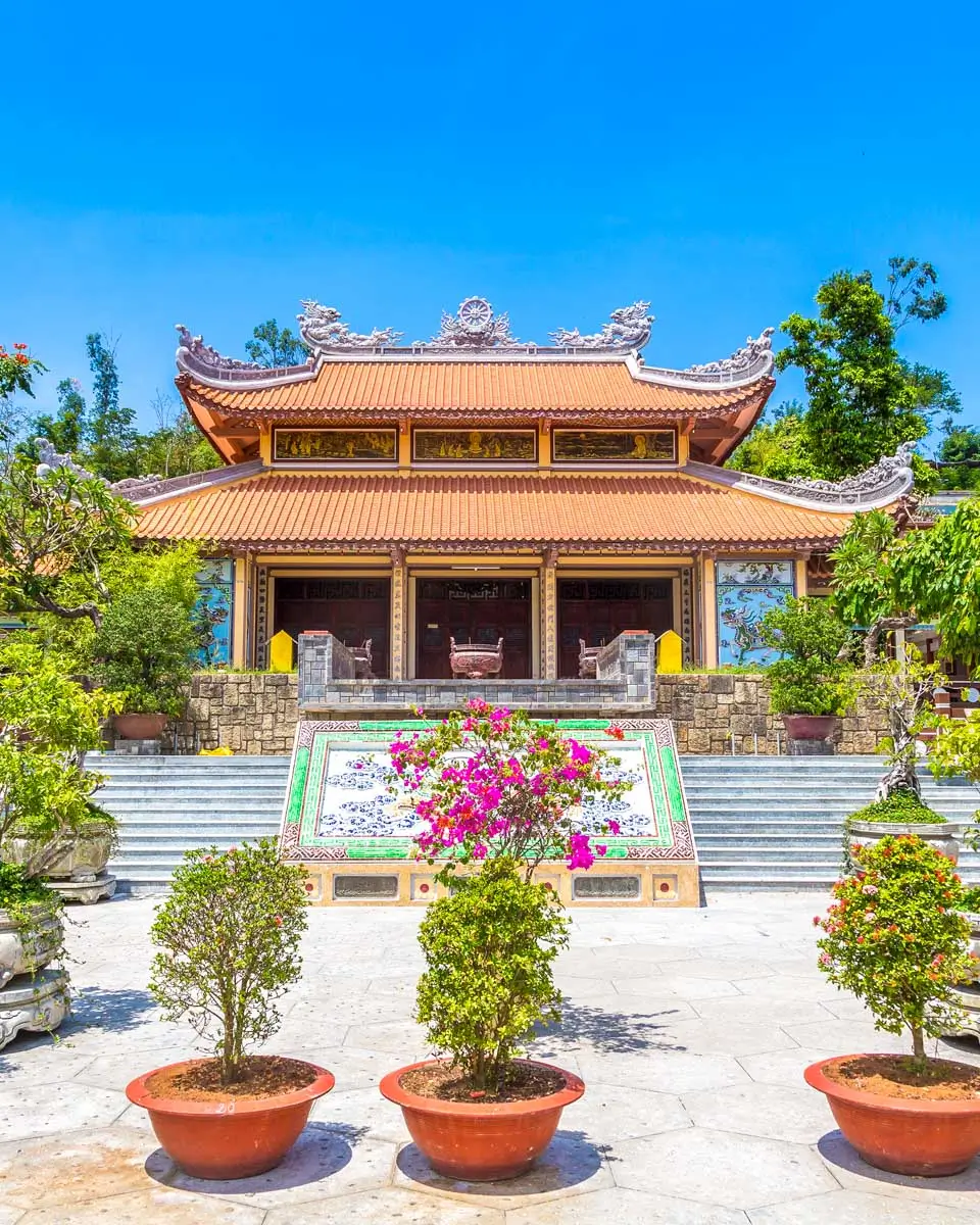 Long Son pagoda in Nha Trang, Vietnam in a summer day