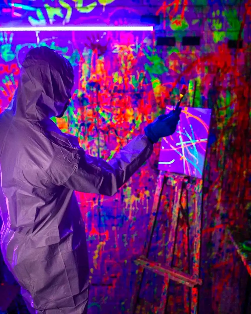 Neon Paint Place in Baltimore, Maryland (2)