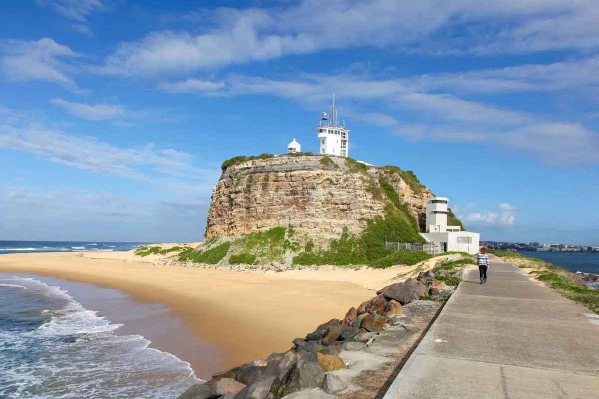 Nobbys Lighthouse in Newcastle, Australia