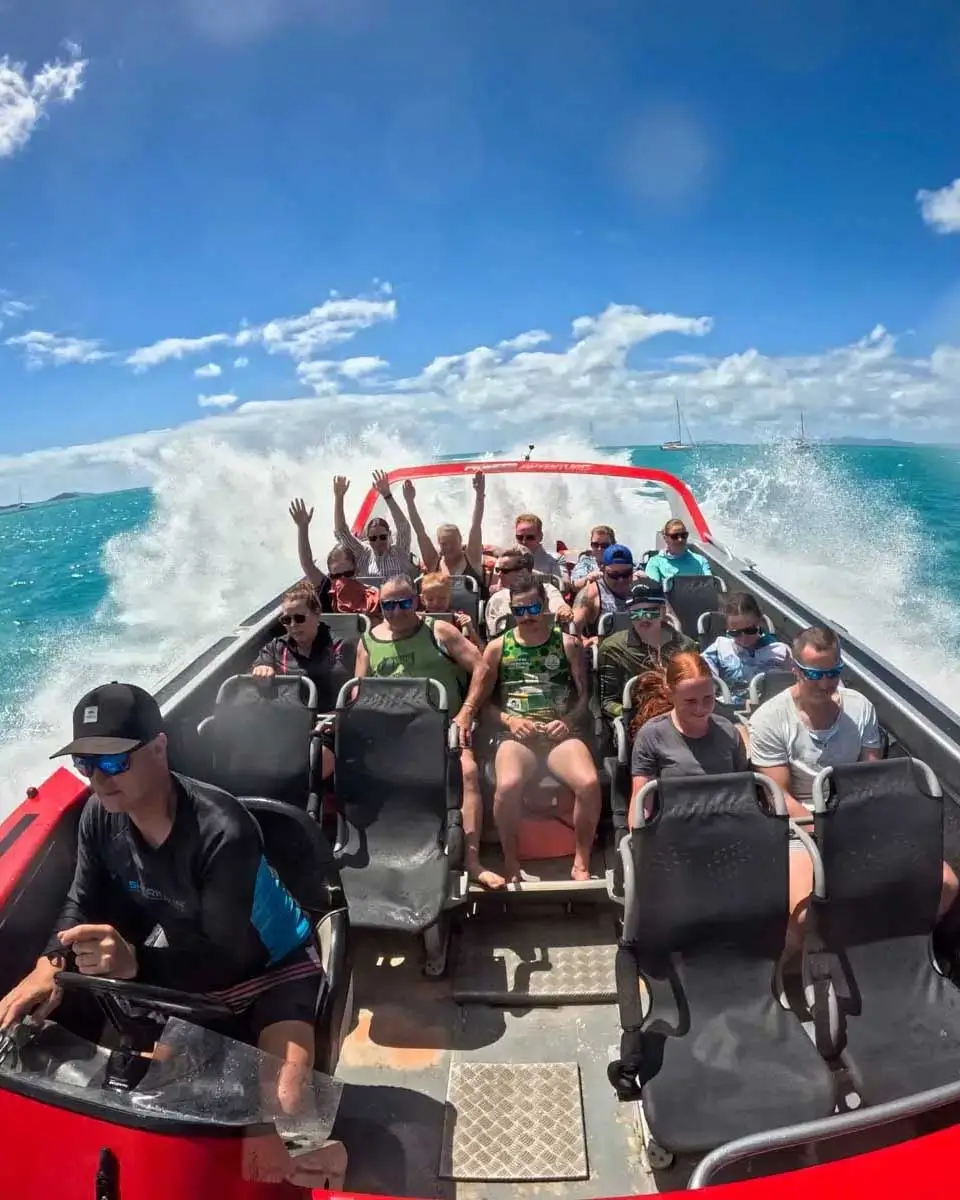 People Jet boating in Airlie Beach, Australia