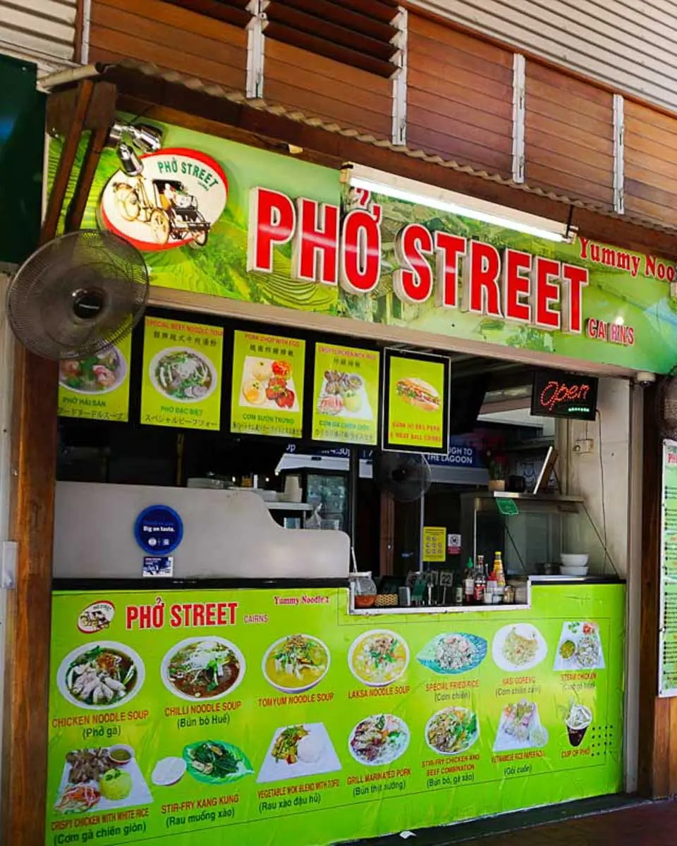 Pho street in Cairns Night Market in Australia