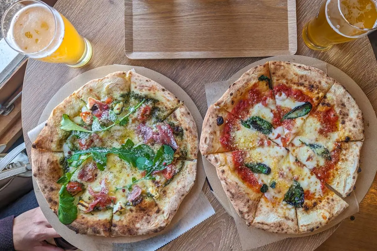 Pizza-and-beer-in Hilton Head, South Carolina