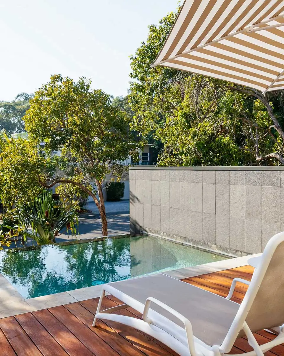 Private plunge pool at RACV Noosa Resort, Australia
