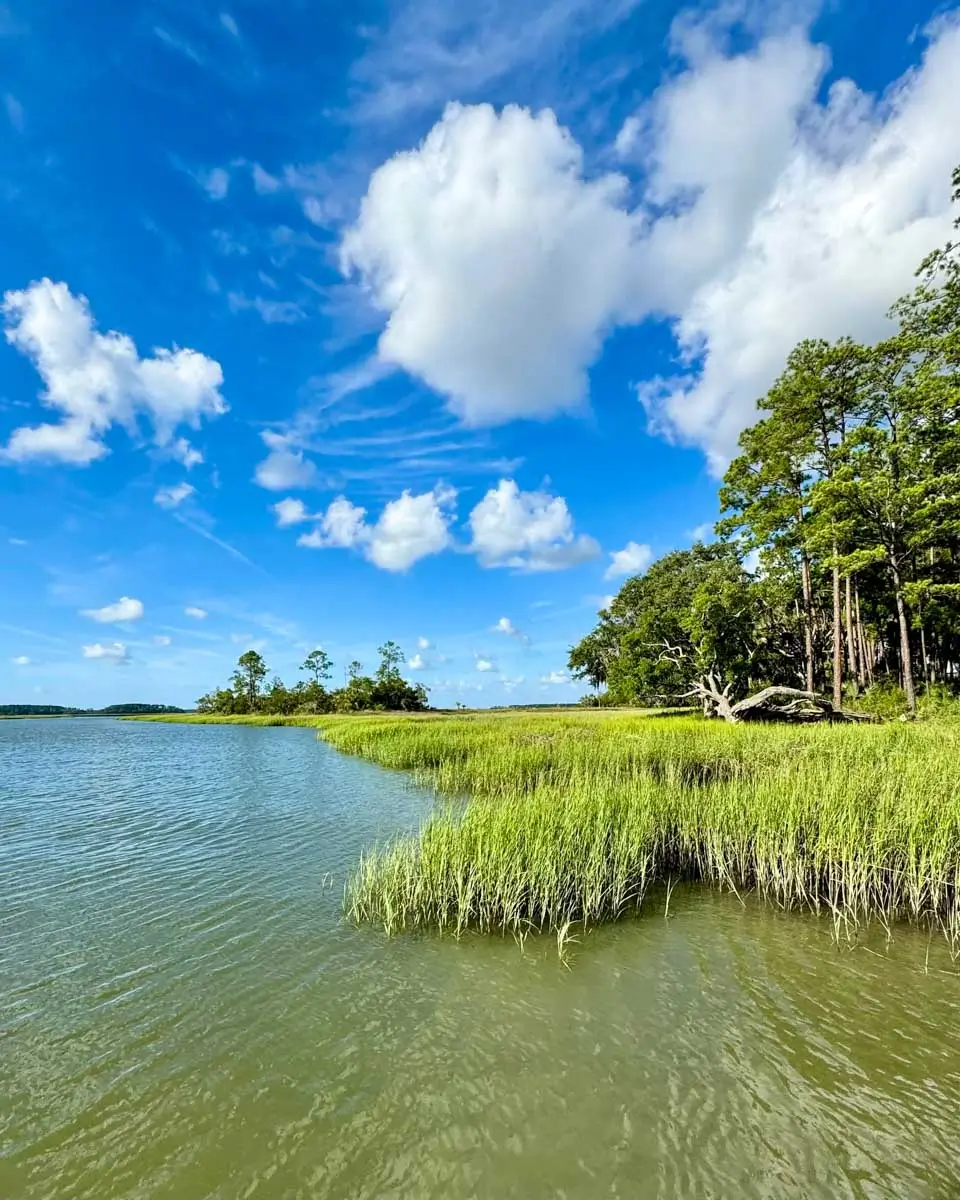 River seen on an e-bike tour in Hilton Head Island, USA