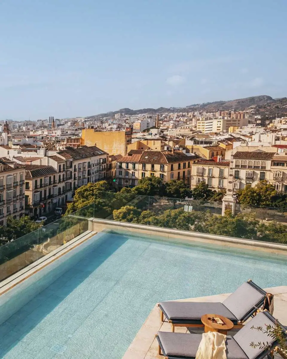 Rooftop pool at ME Malaga by Melia