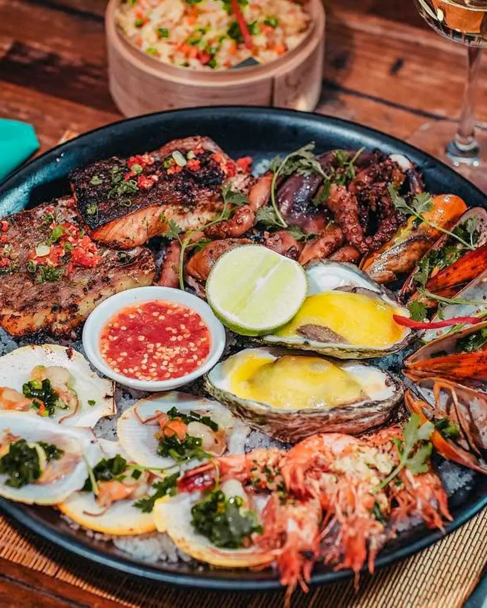 Seafood platter at Sailing Club Nha Trang. Vietnam