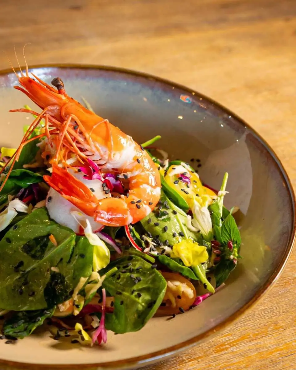 Seafood salat at Laguna Airlie Beach, Australia