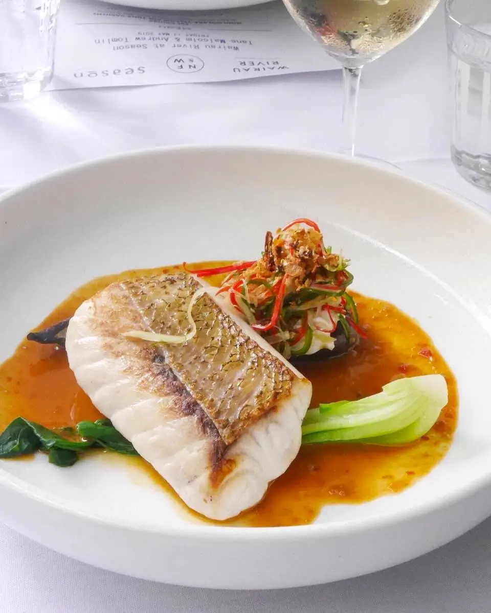 Snapper at the Season Restaurant Noosa, Australia