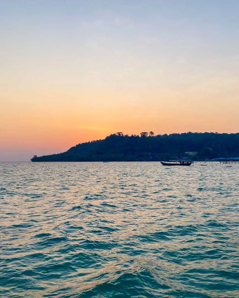 Sunset at Long Beach on Koh Rong, Cambodia (2)