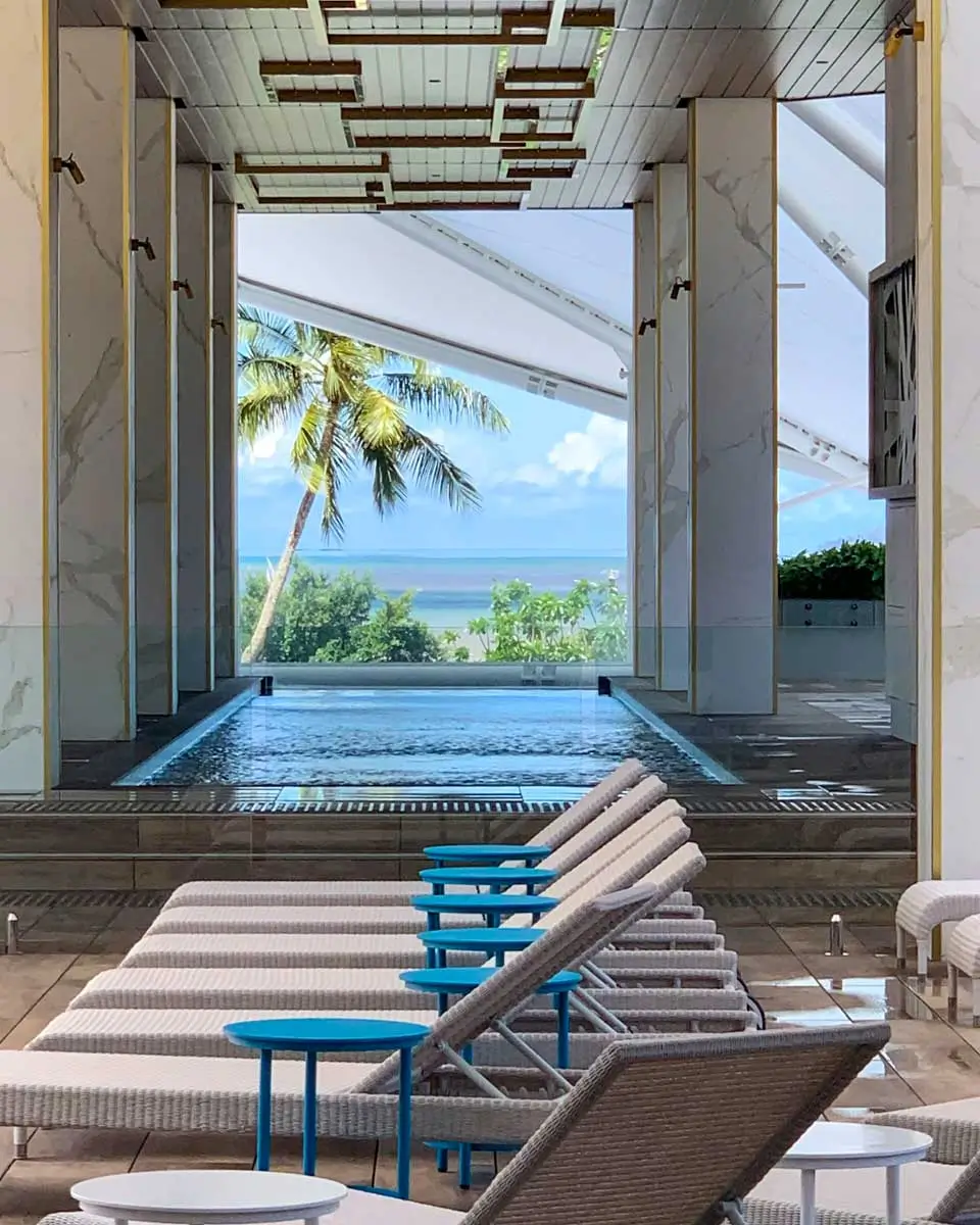 Swimming pool and loungers at Crystalbrook Flynn, Australia