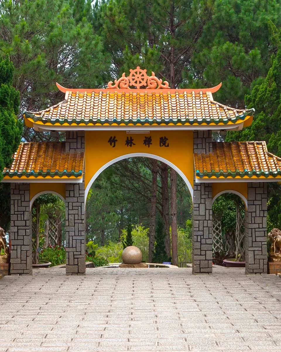 Truc Lam Monastery in Dalat seen on a tour from Nha Trang, Vietnam