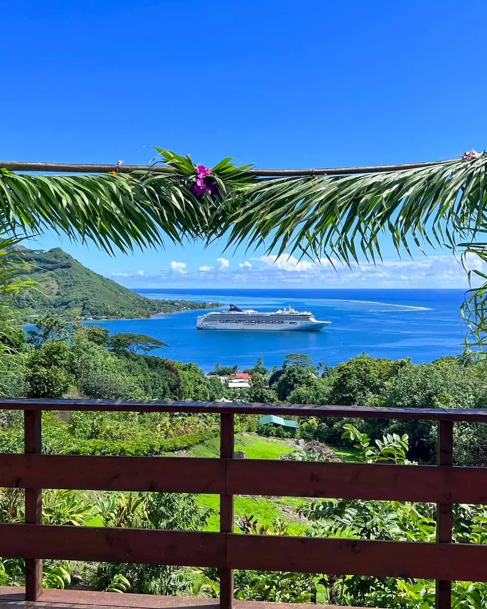 View from Moorea Tropical Garden
