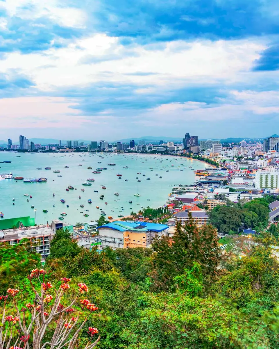 View from Pratumnak Hill in Pattaya, Thailand