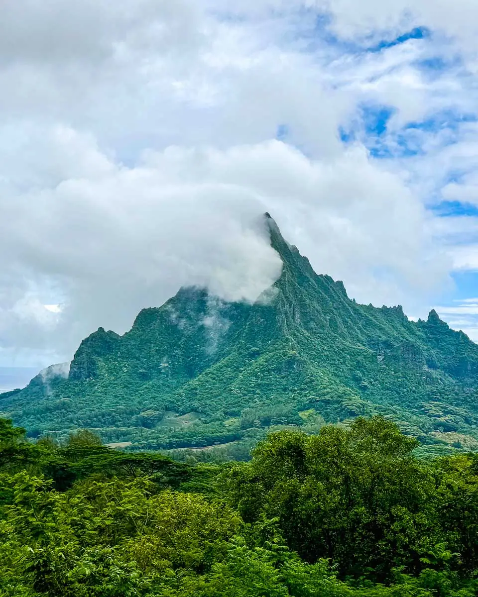 View of Mount Rotui from Belvedere Lookout, Moorea