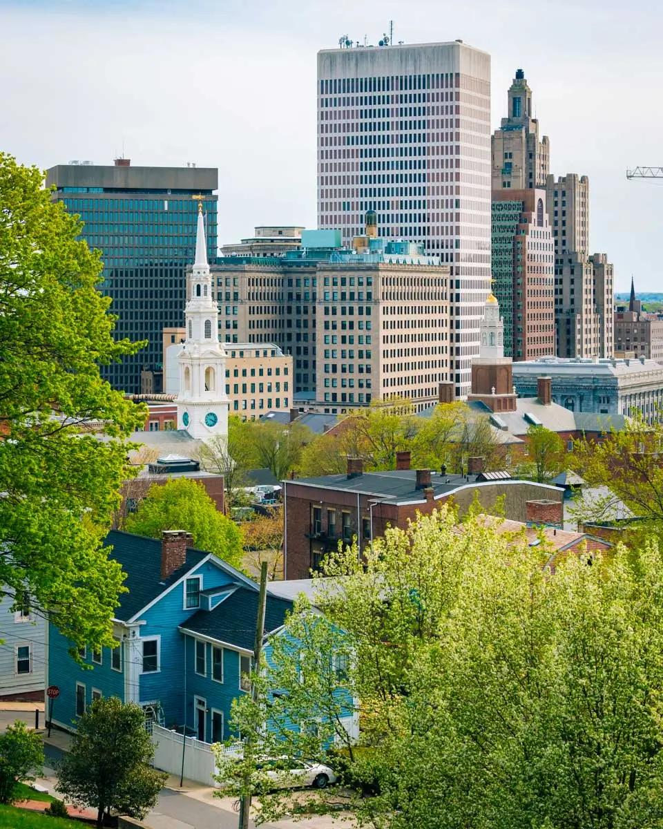 View of Providnce from Prospect Terrace Park in Providence, Rhode Island
