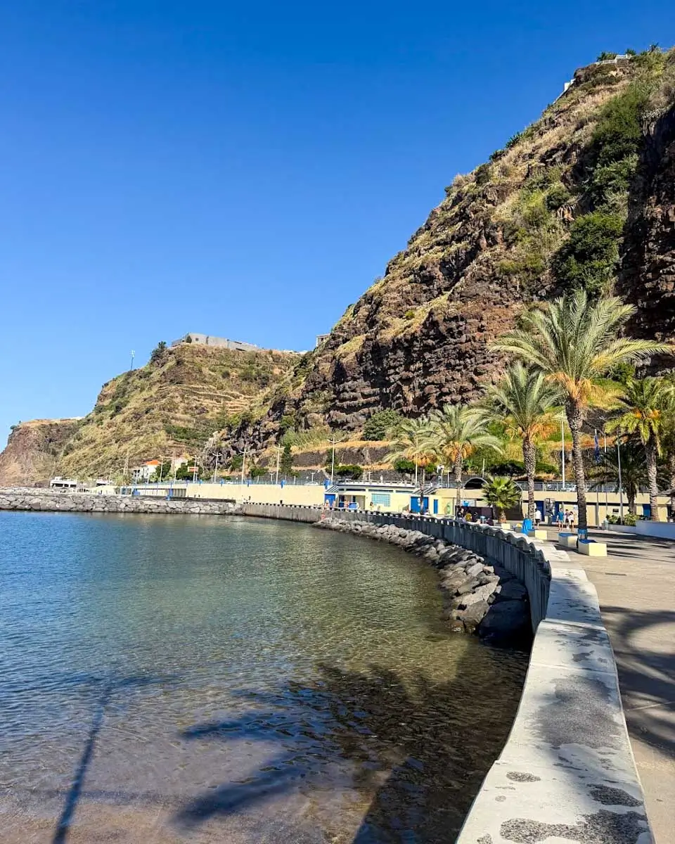 A beach in Calheta, Madeira Portugal