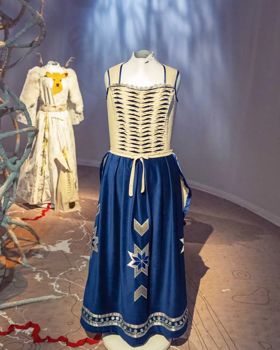 A clothing exhibit seen at Museum of Civilization in Quebec, Canada