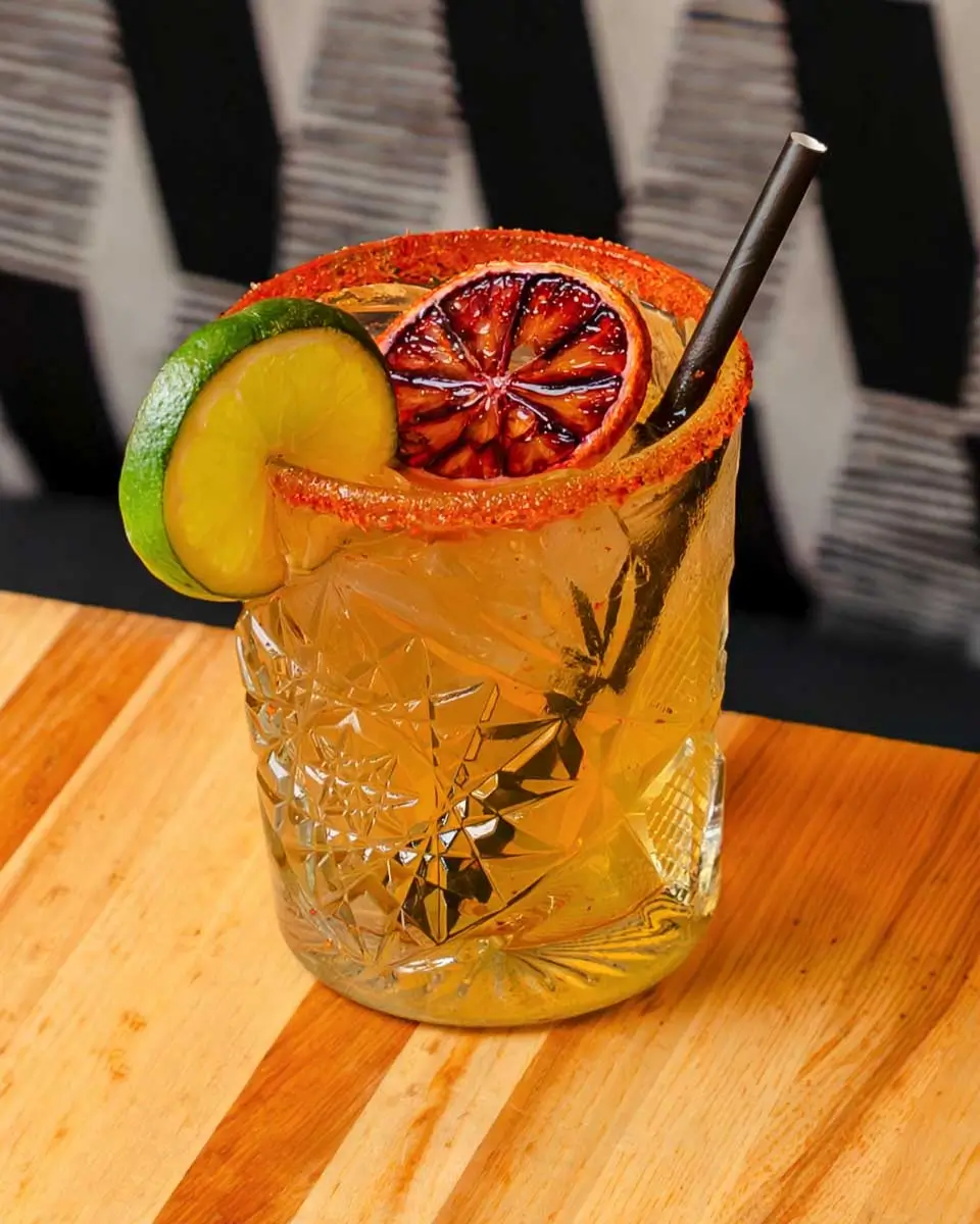 A drink at Seis Kitchen, Tucson, Arizona