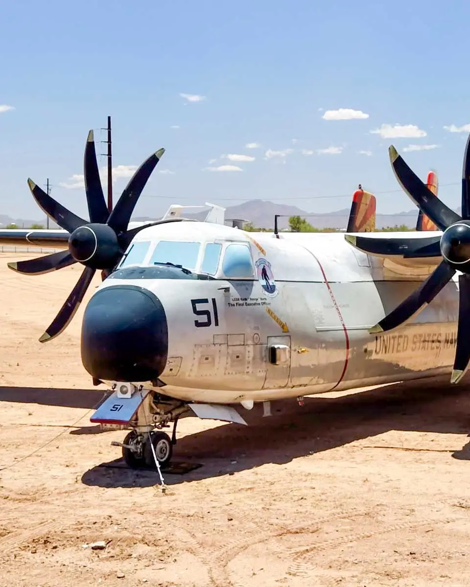A plane seen at Pima Air and Space Museum, Tucson, Arizona