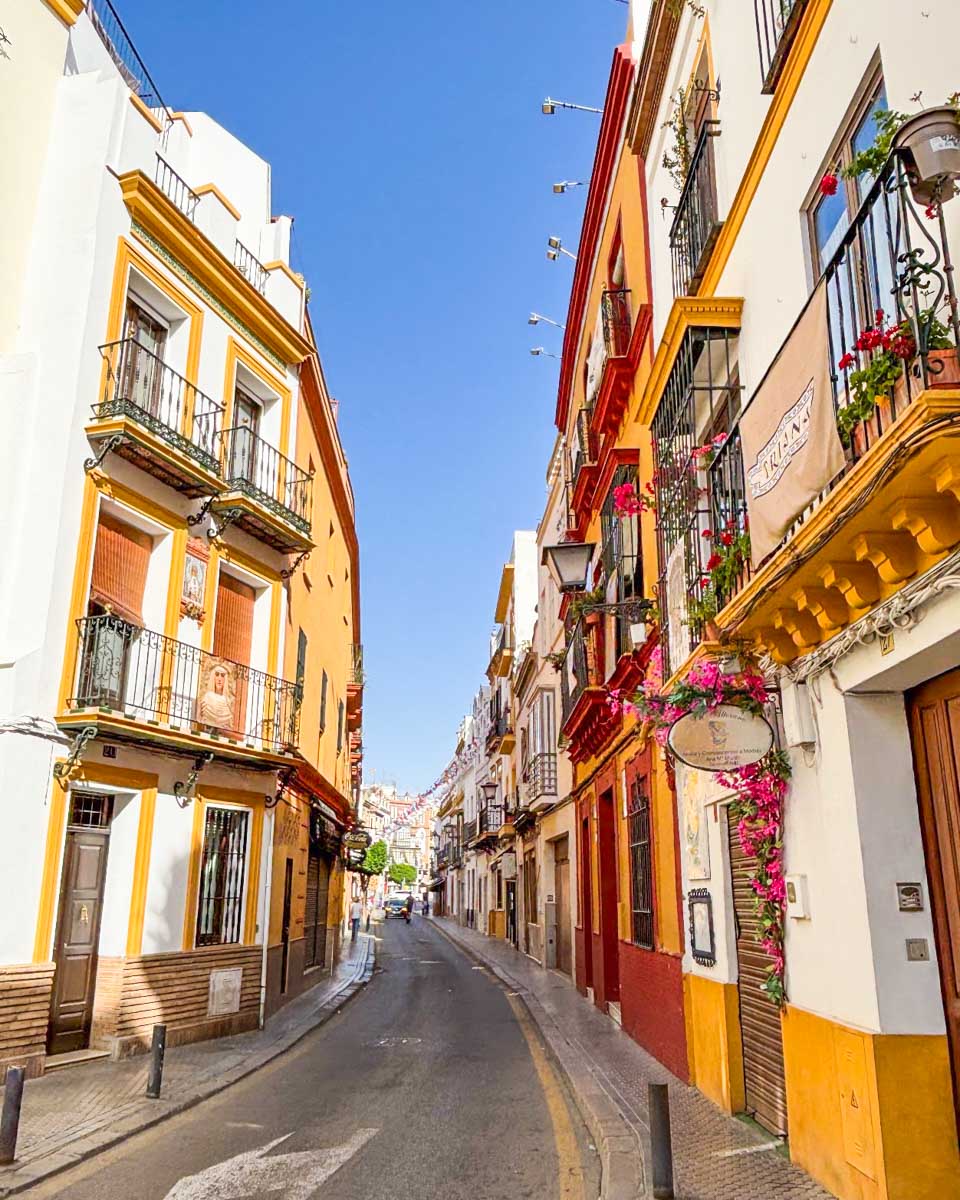 A street in the Triana neighborhood of Seville, Spain