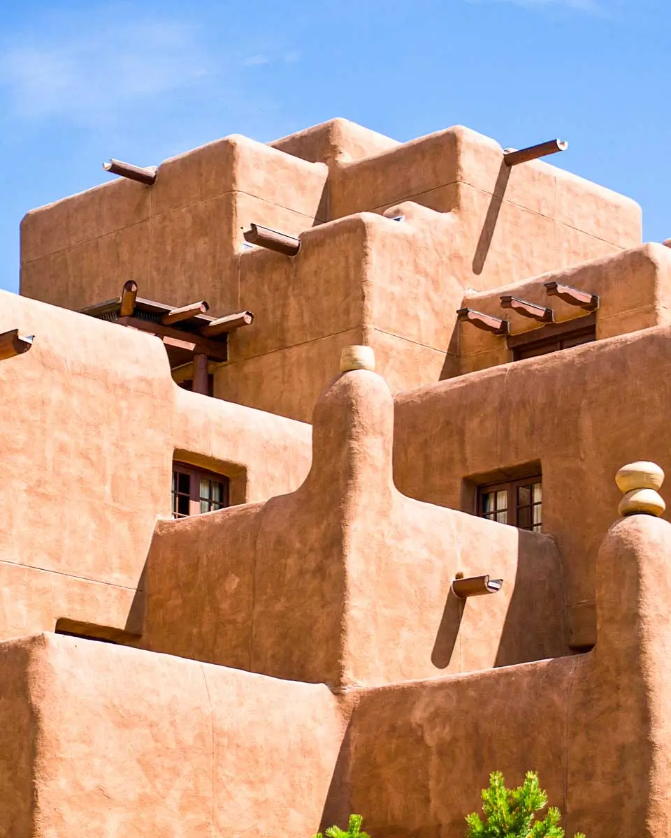 Adobe building in Santa Fe, New MExico