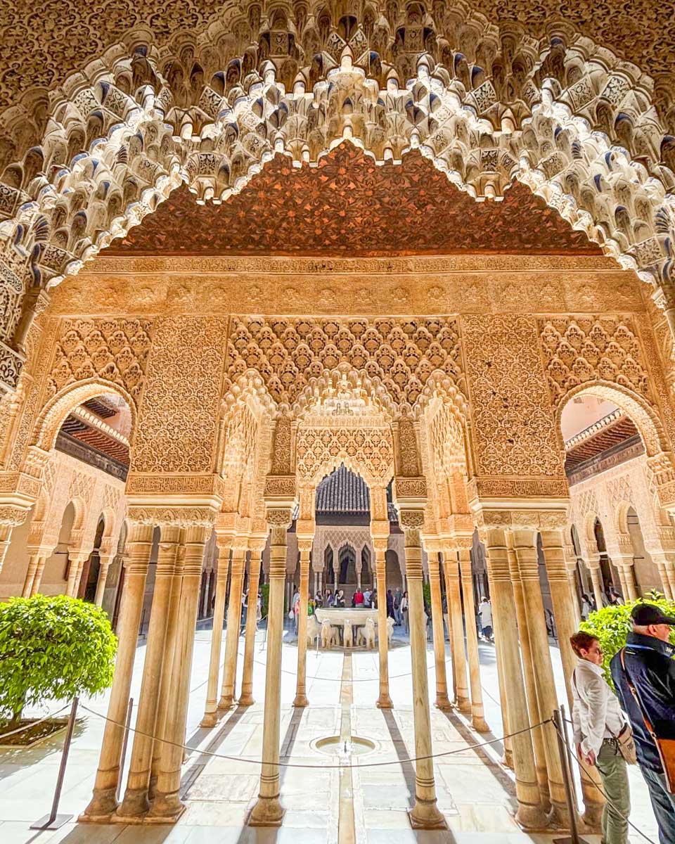 An entry way to the Court of Lions in the Alhambra