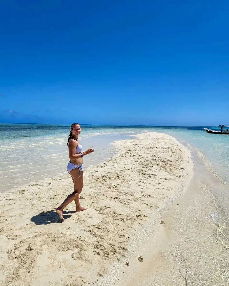 Bailey-walking-on a beach in Koh Lanta, Thailand