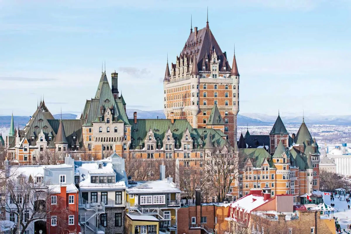 Beautiful Historic Chateau Frontenac in Quebec City, Canada
