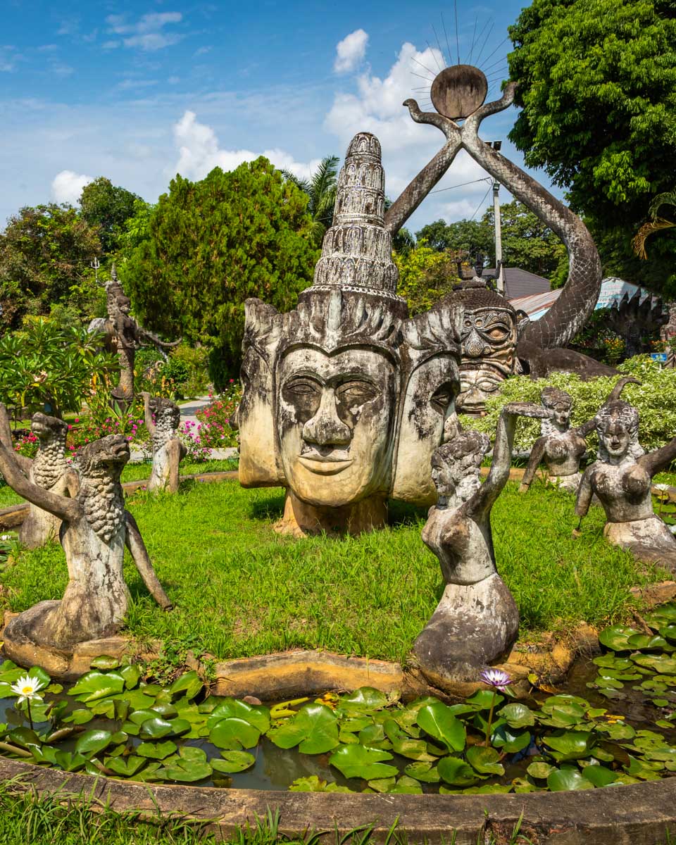 Buddha park Xieng Khouane in Vientiane, Laos