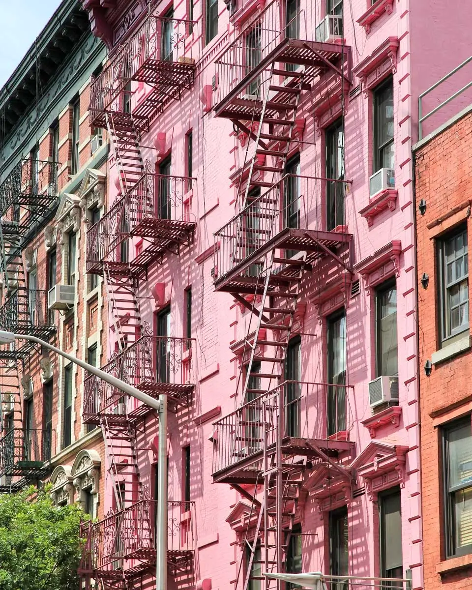 Colorful buildings in SoHo, New York City, New York