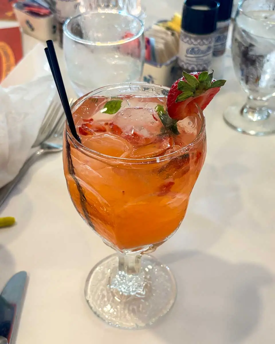 Drink at Columbia Restaurant, St. Armands Circle, Sarasota, Florida