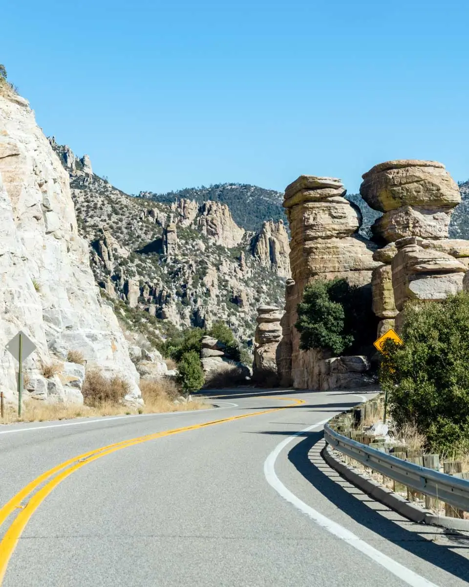 Driving around Mount Lemmon, Arizona